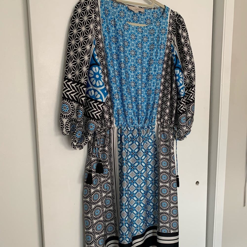 LOFT - Geometric print dress
